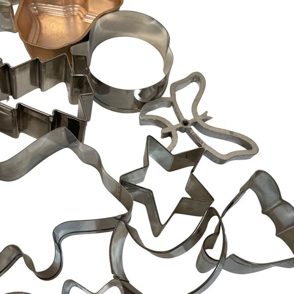 Celebrate It Metal Cookie Cutter Baking Set getting pieces - Picture 2 of 10